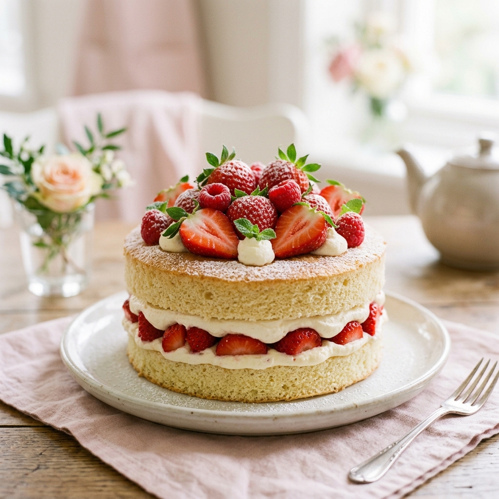 Berry Sponge Cake