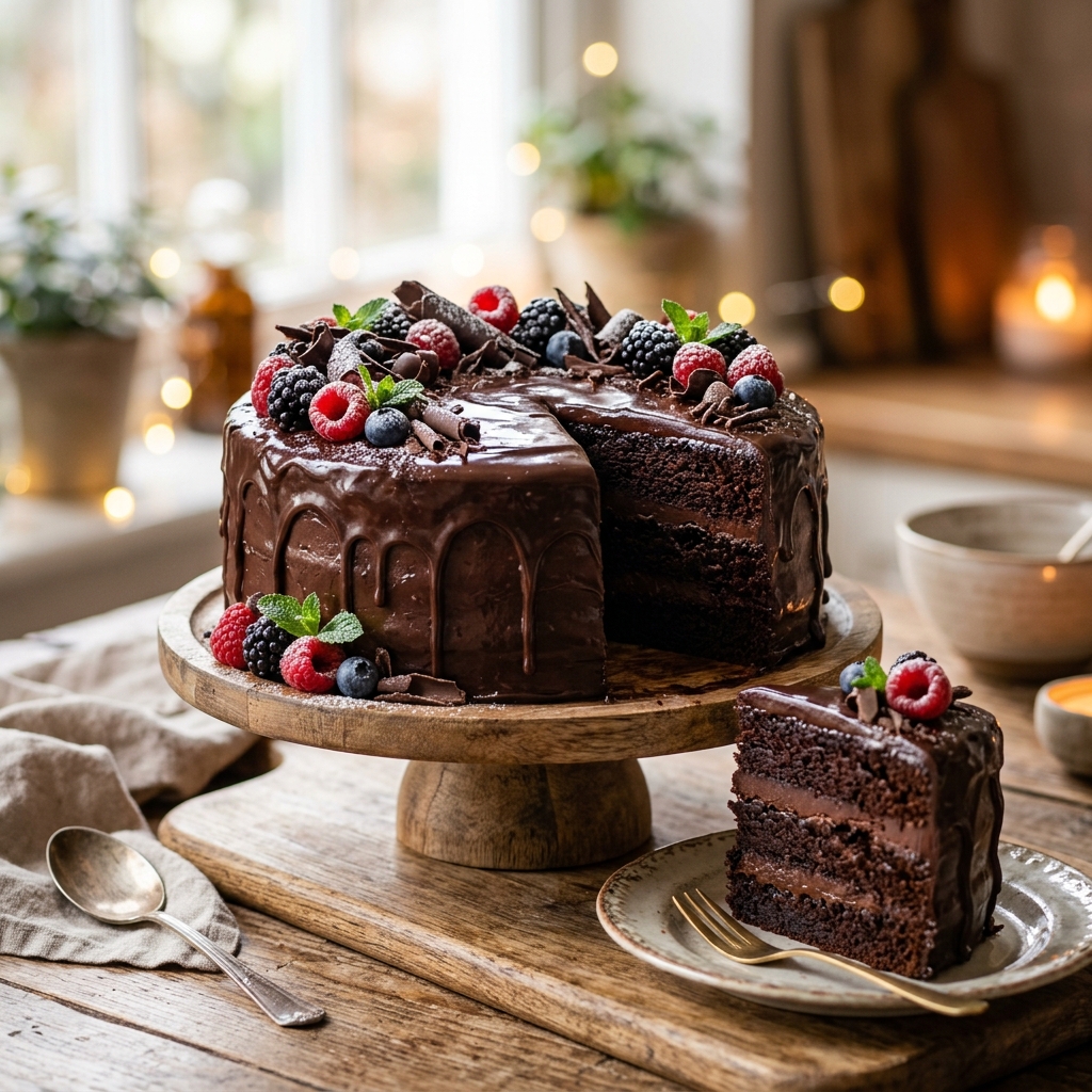 Chocolate Ganache Cake